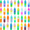 36 Pcs Pop Its Keychain Kids Valentines Party Favors Pop Its Fidget Keychain Birthday Valentines Party Favors for Kids Mini Pop Its Fidget Toys Bulk for Kids Goodie Bag Stuffers Classroom