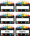 SICOHOME Name Tags for Classroom Desks – 36pcs Chalkboard Bright Student Names Plates – Cubby Name Tags for Kindergarten Preschool Classroom Back to School Teacher Supplies Must Haves