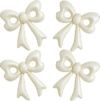 4 Pcs Cream Bow Balloons, 31”Huge Beige Bow Aluminum Foil Balloons for Birthday, Baby Shower, Wedding, Bridal, Engagement, Bachelorette, Gender Reveal, Princess Party Decorations Supplies