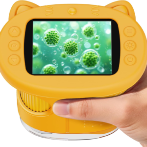 SEEKID Kids Microscope,1000X Handheld Digital Microscope (Yellow)