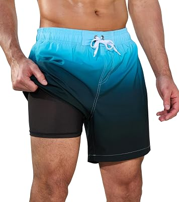 SILKWORLD Mens Swim Trunks