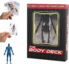 The Body Deck Playing Cards, 3D Transparent Human Anatomy Design, Educational Card Game, Waterproof Cards with Skeleton Illustrations