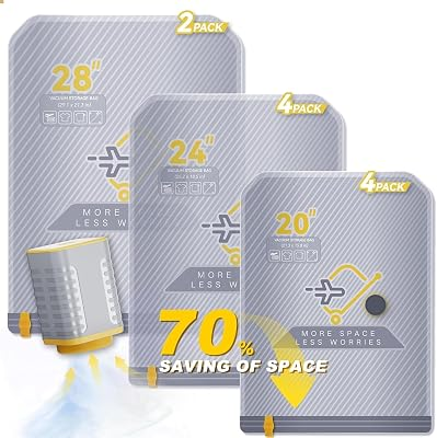 VIOKEI 10-Pack Vacuum Bags