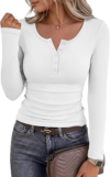 ANRABESS Long Sleeve Double Lined Henley Shirts