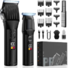 Professional Hair Clippers for Men Beard Trimmers Kit Zero Gapped Haircut Grooming Shaver Gift for Men Women Barber Kids (Black)