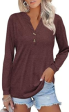 ZAAYOGARDEN Button Down Henley Shirts