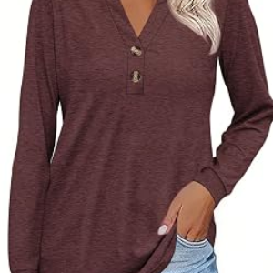 ZAAYOGARDEN Button Down Henley Shirts