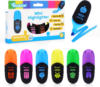 trailfun Pastel Highlighters, Chisel Tip, Monster Design, 6-Pack