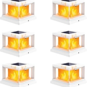 BRIGHTEVER 4X4 Post Solar Lights 12 Pack