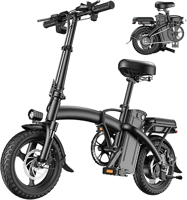 Folding Electric Bike for Adults, Foldable 14" Ebike for Teens | 1000W Peak, 48V 10Ah 480Wh, 45Mi PAS, UL2849,