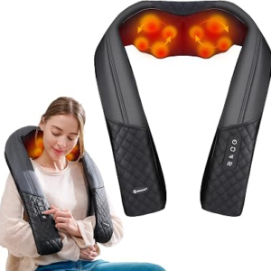 KINGJOY Neck and Shoulder Massager with Heat