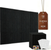 Felt Bulletin Board for Wall Decor 48″ * 36”, 12 Pack Bulletin Cork Board for Classroom, Office Decor, Home, Pin Boards Tiles Alternative with 60 Adhesive Tabs & 50 Pushpins (Black) – FURRELOR