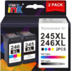 Starink 246XL 245XL Ink Cartridge Replacement for Canon Ink 245 and 246 PG-245XL CL-246XL Compatible with Canon 245XL 246XL Combo Pack for Pixma MX490 MX492 MG2522 TR4522 TR4520 TS3122 TS3322 Printers