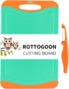 Cutting Board for Kitchen, Plastic Large Chopping Board, Thick Chopping Board with Non-Slip Feet and Deep Drip Juice Groove, Easy Grip Handle, Dishwasher Safe, BPA Free, Non-porous, 15.75×10.24 Inch