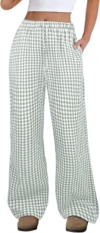 ANRABESS Gingham Pants