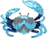 SIQIZHOU Blue Crab Jewelry Trinket Boxes
