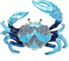 SIQIZHOU Blue Crab Jewelry Trinket Boxes