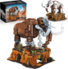 Huge Mammoth Fossil Building Kit with Habitat Base, Elephant Crossing Toys Compatible with Lego Animal Dinosaur Sets,Birthday Gift for Adults & Kids Aged 14+, 1310 PCS