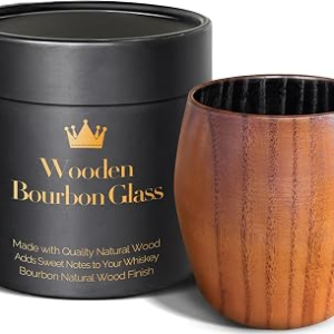 HWISDMIG Charred Wooden Bourbon Glass