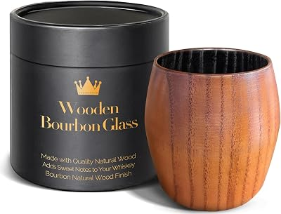 HWISDMIG Charred Wooden Bourbon Glass