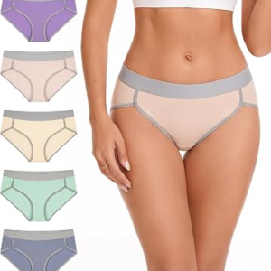COOPLUS Womens Cotton Underwear 5Pack
