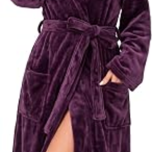 RONGTAI Premium Flannel Shawl Collar Robe