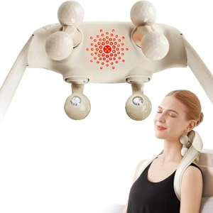 SKG H7 Ultra Neck Massager for Pain Relief Deep Tissue Cordless, Fathers Day Dad Gifts, Shiatsu Shoulder Massager with Heat and Kneading, Massage Tools for Neck Relaxation, FSA Eligible HSA Items