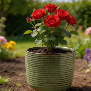 JINNTHE 6 Inch Ceramic Planter Pot