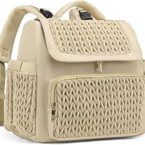 Awanhe Diaper Bag Backpack, Baby Bag with Changing Pad, Travel Waterproof Diaper Bag Tote, Newborn Essentials Must Haves, Luxury baby shower gifts for boys & Girls, Brown Taupe