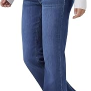 FireSwan Women’s Trendy Stretchy Flare Jeans High Waisted Wide Leg Bootcut Jeans Pull On Casual Loose Denim Pants
