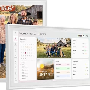 Ingnok Digital Calendar Wall Touchscreen, Family Planner,15.6Inch | No Subscription, Real-Time Calendar Sync,Family or Personal Organizer, Wi-Fi, 32GB,Chore Chart, Reminders,Photo Frame