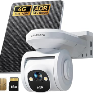 CINMOORE 4G LTE Cellular Security Camera Outdoor