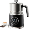 6 in 1 Electric Milk Frother and Steamer, Large Capacity Detachable Electric Milk Frother, Automatic Warm and Cold Foam Maker, Hot Chocolate Maker, BPA Free