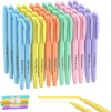Qicewinly 48 Count Pastel Highlighters Bulk – 6 Assorted Soft Colors, Chisel Tip, No Bleed & Quick Dry, Ideal for Note Taking, Studying, School, Office, Student & Teacher Supplies