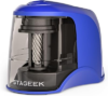 STAGEEK Electric Pencil Sharpener, Plug in or USB/Battery Operated, Blue