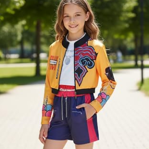 KPJSDT Girls Costume Jacket Tank Top S