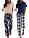 Ekouaer Womens Pajamas Set–2 Pack
