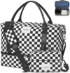 WOOMADA 2Pcs Weekender Bags with Shoes Compartment