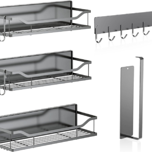 5 Pack Multifunctional Magnetic Shelves for Refrigerator Spice Rack