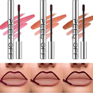 LANGMANNI 3 Colors Long-Lasting Peel Off Lip Liner Set