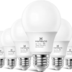 HANSANG A19 LED Light Bulbs 6 Pack