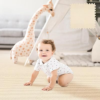 Puzzle Play Mat 16 Tiles with 32 Borders, 94.5 x 94.5 Inch Interlocking Foam Floor Mat, 23.6 x 23.6 Inch Thick Stitching Play Mats for Baby Playpen, Living Room, Playroom & Home Gym, Beige
