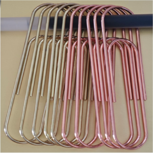 10-Pack Jumbo Paper Clips – 4” Giant Decorative Metal Paperclips, Oversized Bookmark for Office, School, Cute Desk Accessories, Clear Box (Gold, Rose Gold)
