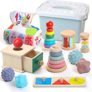 TEEKDEER 8 in 1 Developmental Learning Toys Set