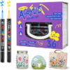 XMUSK Dual Tip Acrylic Paint Pens Set