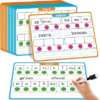 Laffunz 12 Packs Phonemic Awareness Dry Erase Board, Speech Therapy Material Dry Erase Phonics Games Flash Cards, Elkonin Boxes Science of Reading Spelling Manipulatives Classroom Materials Must Have