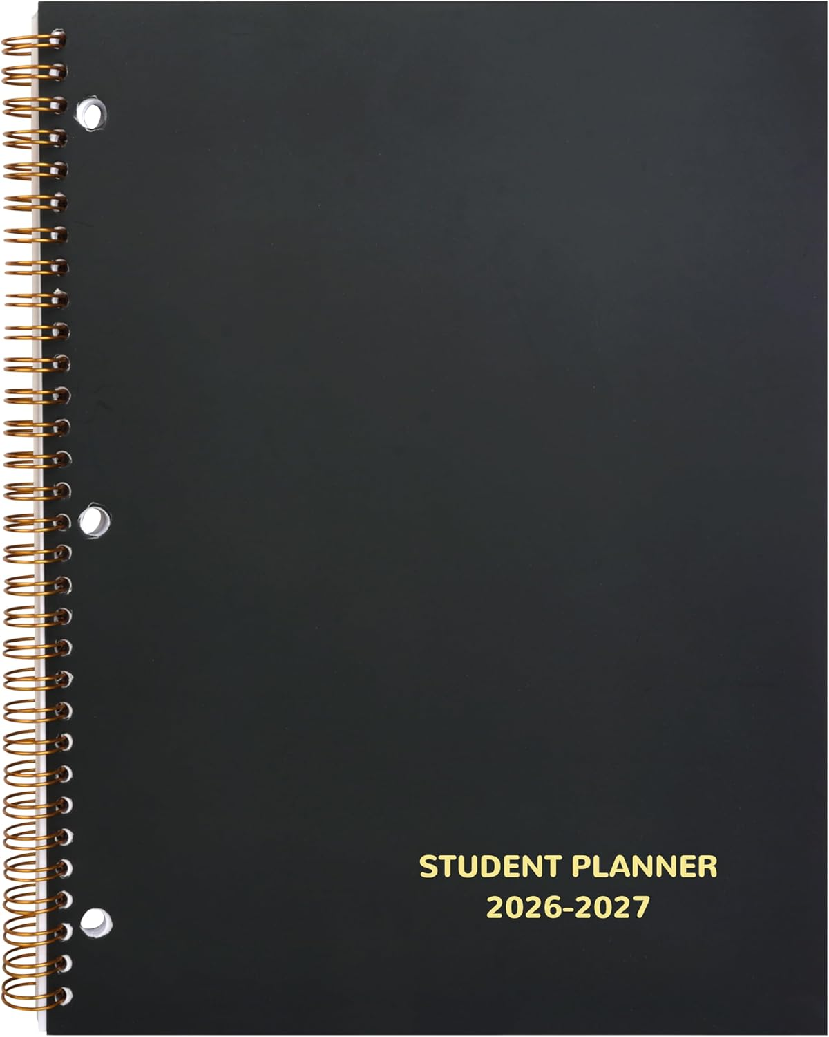 Student Planner 2026-2027 Monthly & Weekly School Planner 2026-2027 Student Planners Academic Year for Middle and High School, Aug 2026 - Jun 2027, 8.2" x 10.7", Academic Planners with Stickers & 3-Hole Punched - Black