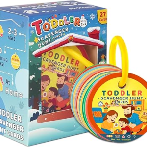 Home Scavenger Hunt Cards: 50 Toddler Indoor Find & Learn Activities | Fun Educational Games for 3-5 Year Olds | Preschool Boys & Girls Early Development (Indoor)