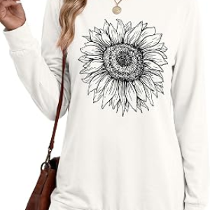 UNCLECAT Womens Long Sleeve Tunic Tops