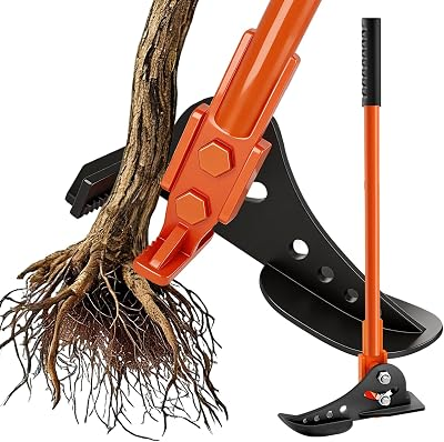 voominhtec Heavy Duty Tree & Sapling Puller Tool, High-Strength Manganese Steel Root Removal Tool for 1/4" to 2" Woody Stems, Small Trees, Brush and Invasive Plants, for Lawn, Yard, Garden and Farm